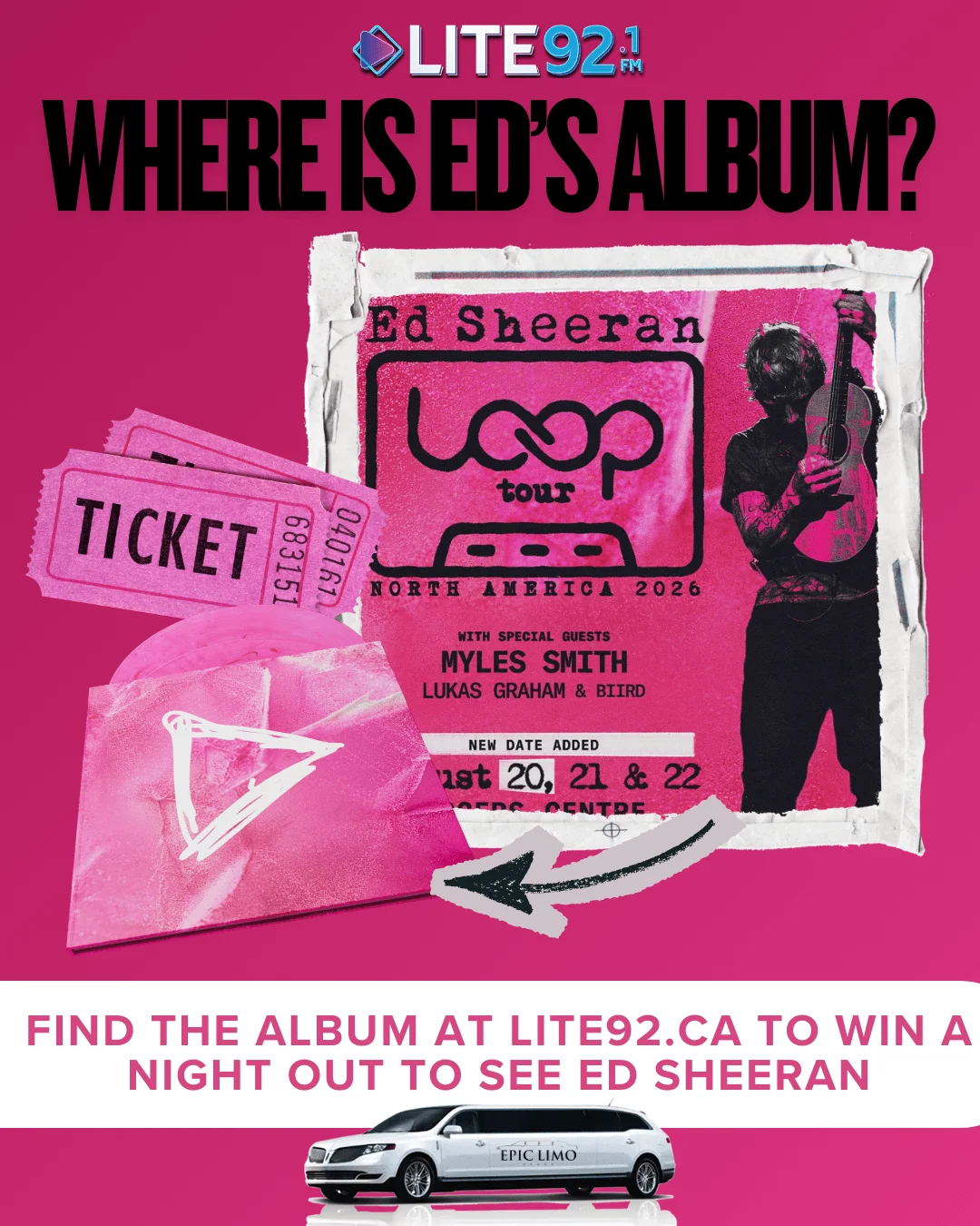 Ed Sheeran Night Out promo